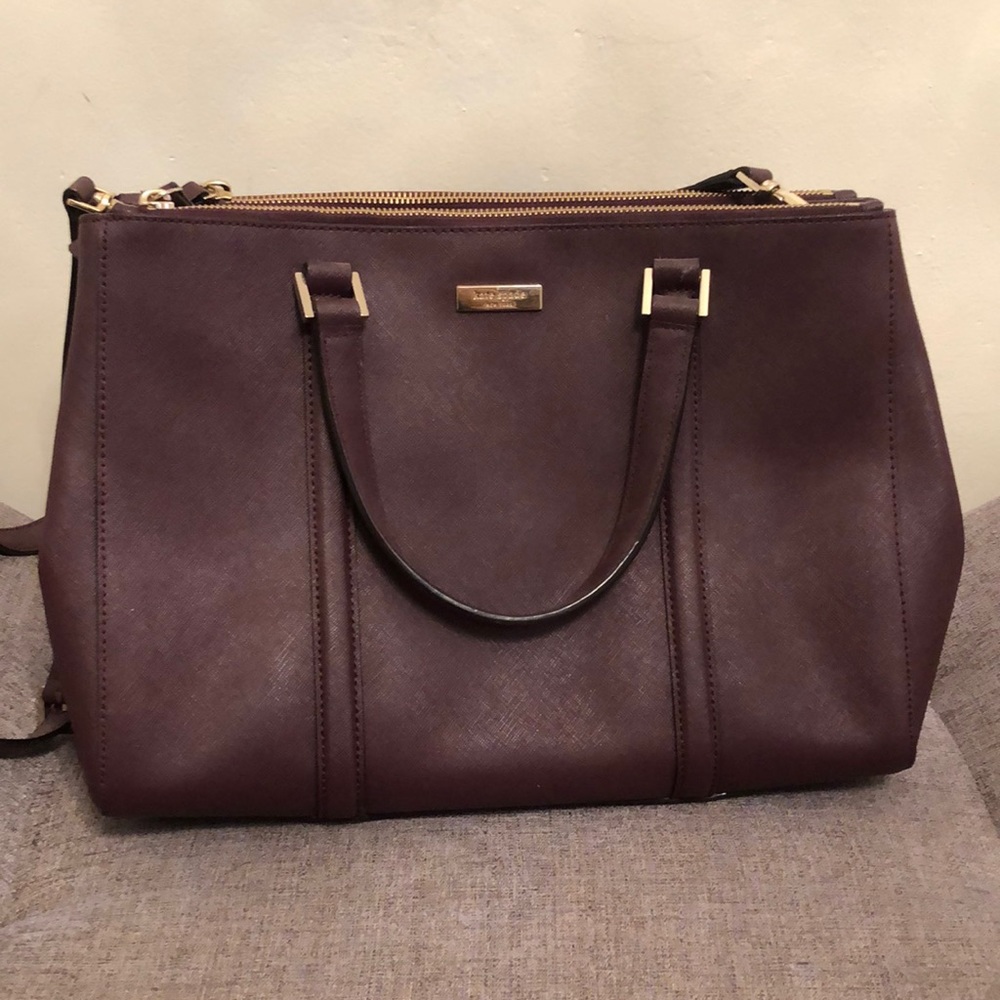 Kate space plum satchel